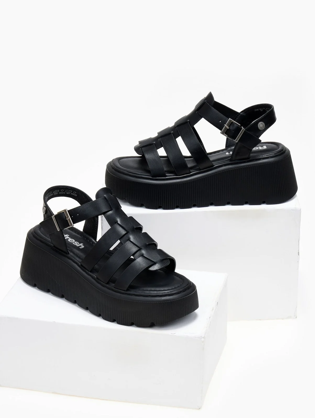 Σανδάλια Gladiator Flatform - Μαύρο - Image 2
