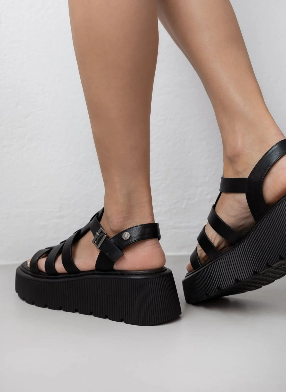 Σανδάλια Gladiator Flatform - Μαύρο - Image 8