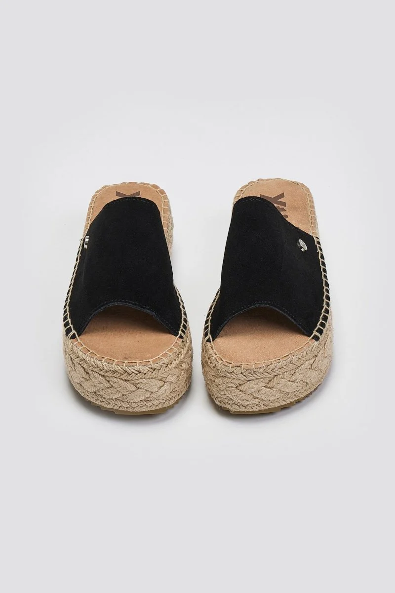 Σουέντ Flatform σανδάλια - Μαύρο - Image 2