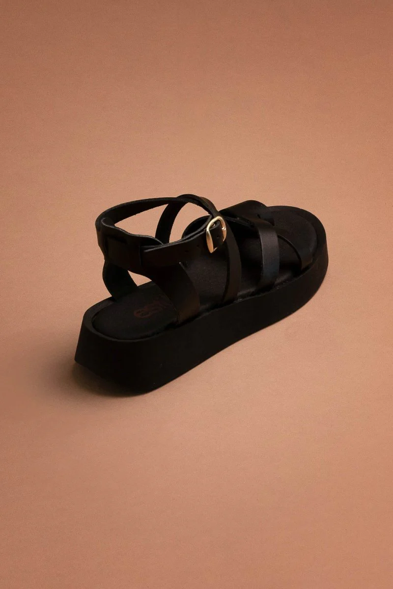 Σανδάλια Flatform - Μαύρο - Image 4