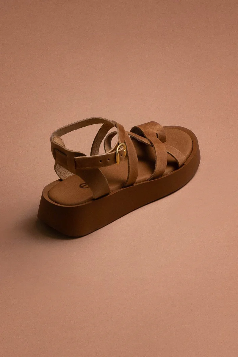 Σανδάλια Flatform - Τάουπε - Image 2