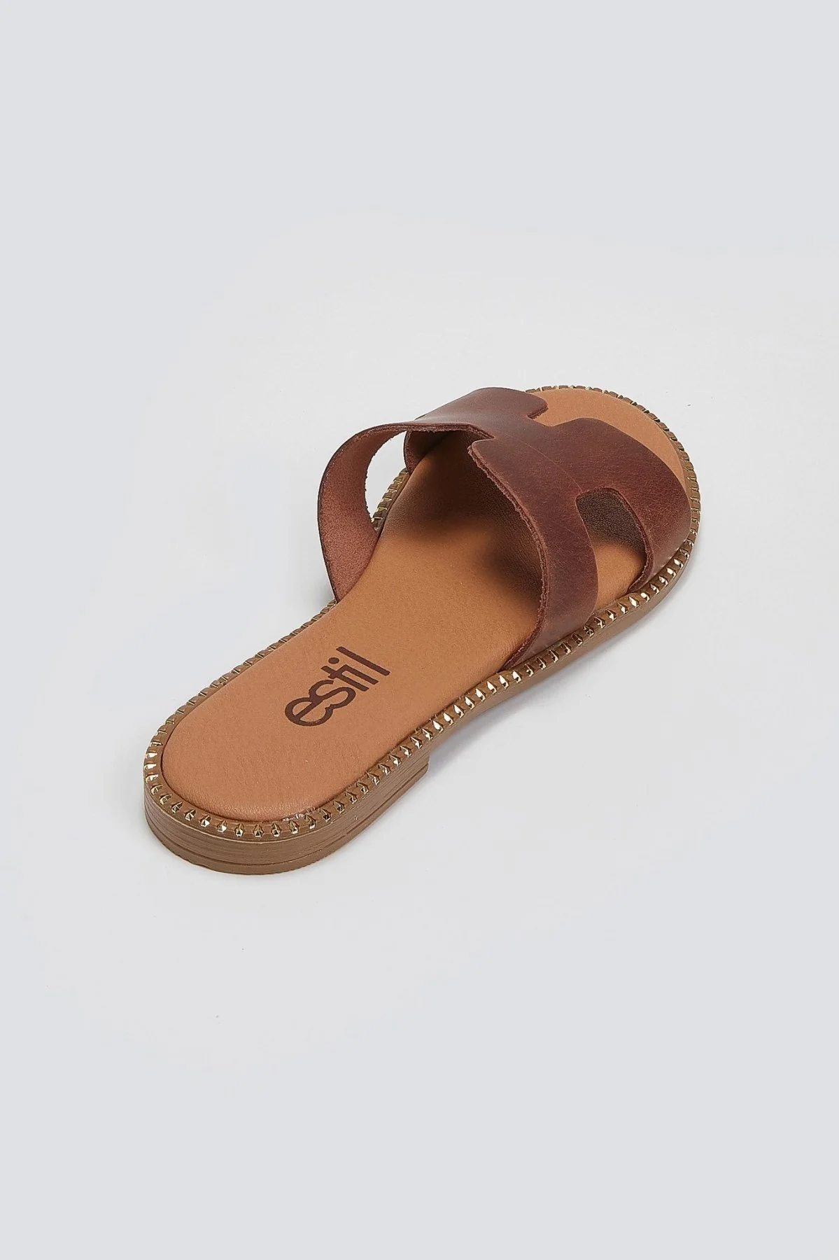 Σανδάλια nubuck με κοψίματα - Ταμπά - Image 2