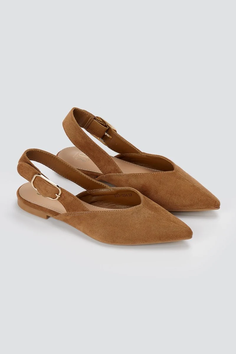 Μπαλαρίνες Slingback - Ταμπά Σουέντ - Image 2