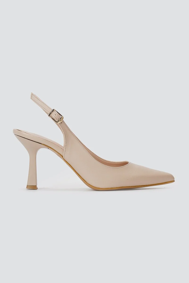 Γόβες Slingback - Μπεζ - Image 2