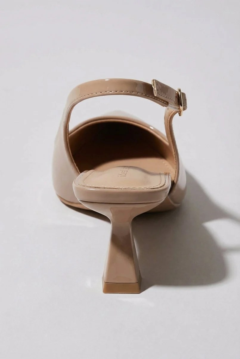 Γόβες Slingback - Τάουπε Λουστρίνι - Image 7