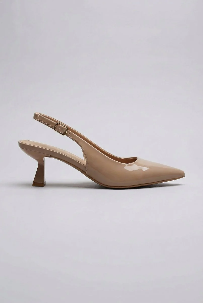 Γόβες Slingback - Τάουπε Λουστρίνι - Image 8