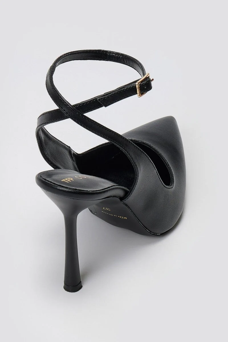 Γόβες Slingback - Μαύρο Ματ - Image 7