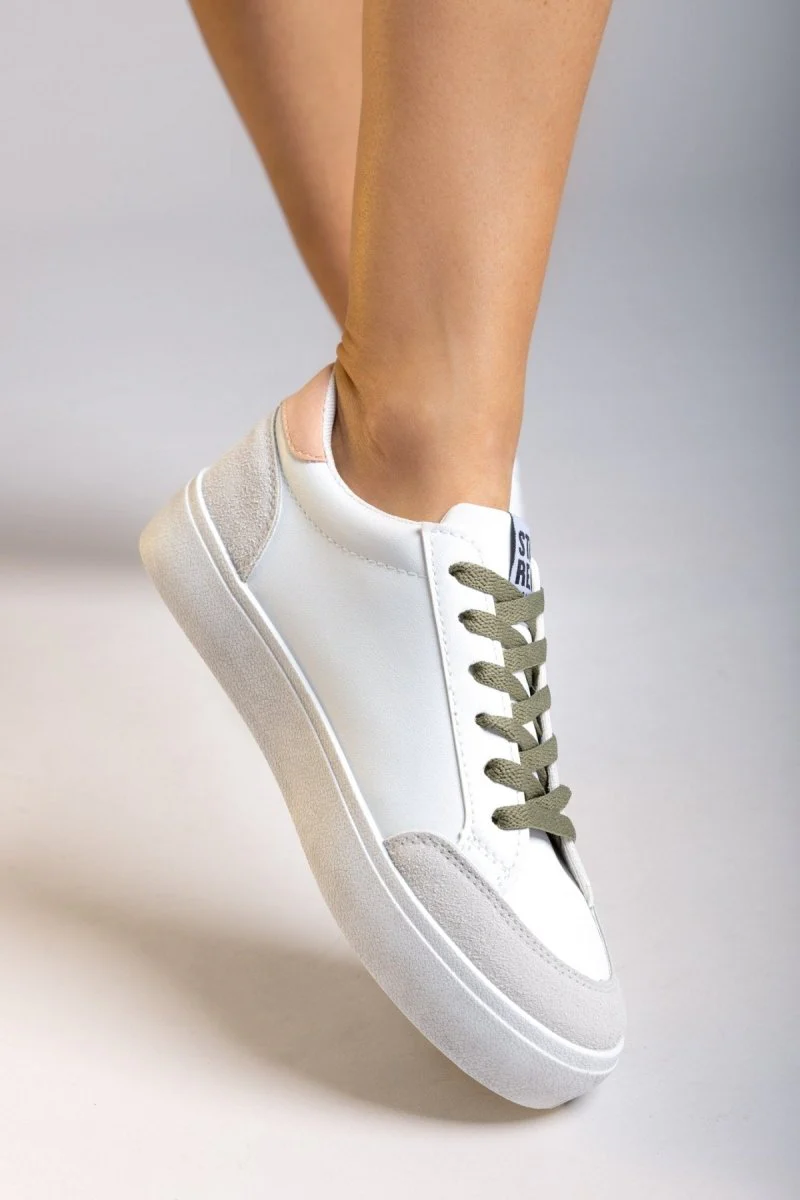 Αθλητικά παπούτσια flatform - Λευκό - Image 8