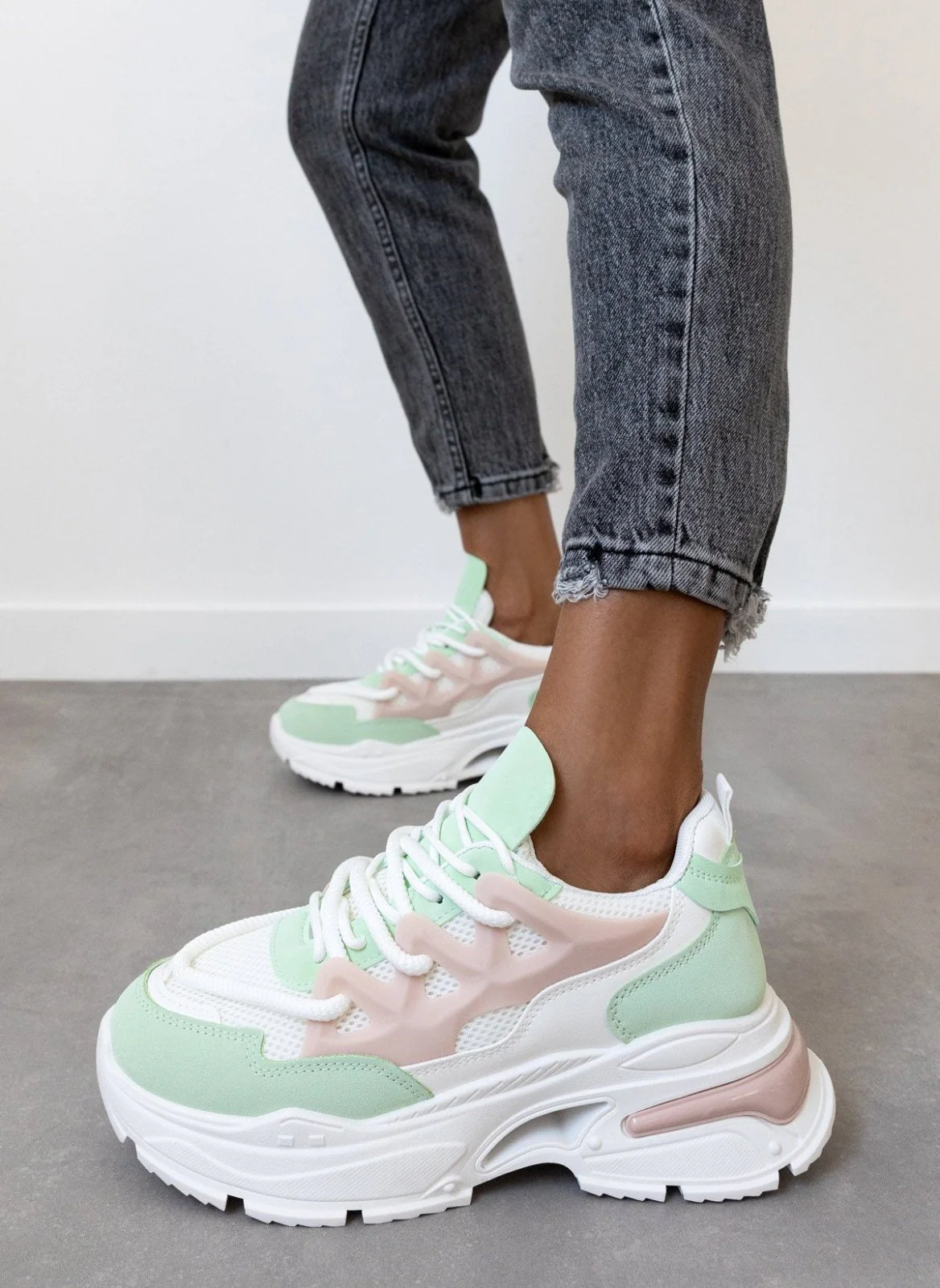 Chunky sneakers με σχέδιο - Πράσινο - Image 6