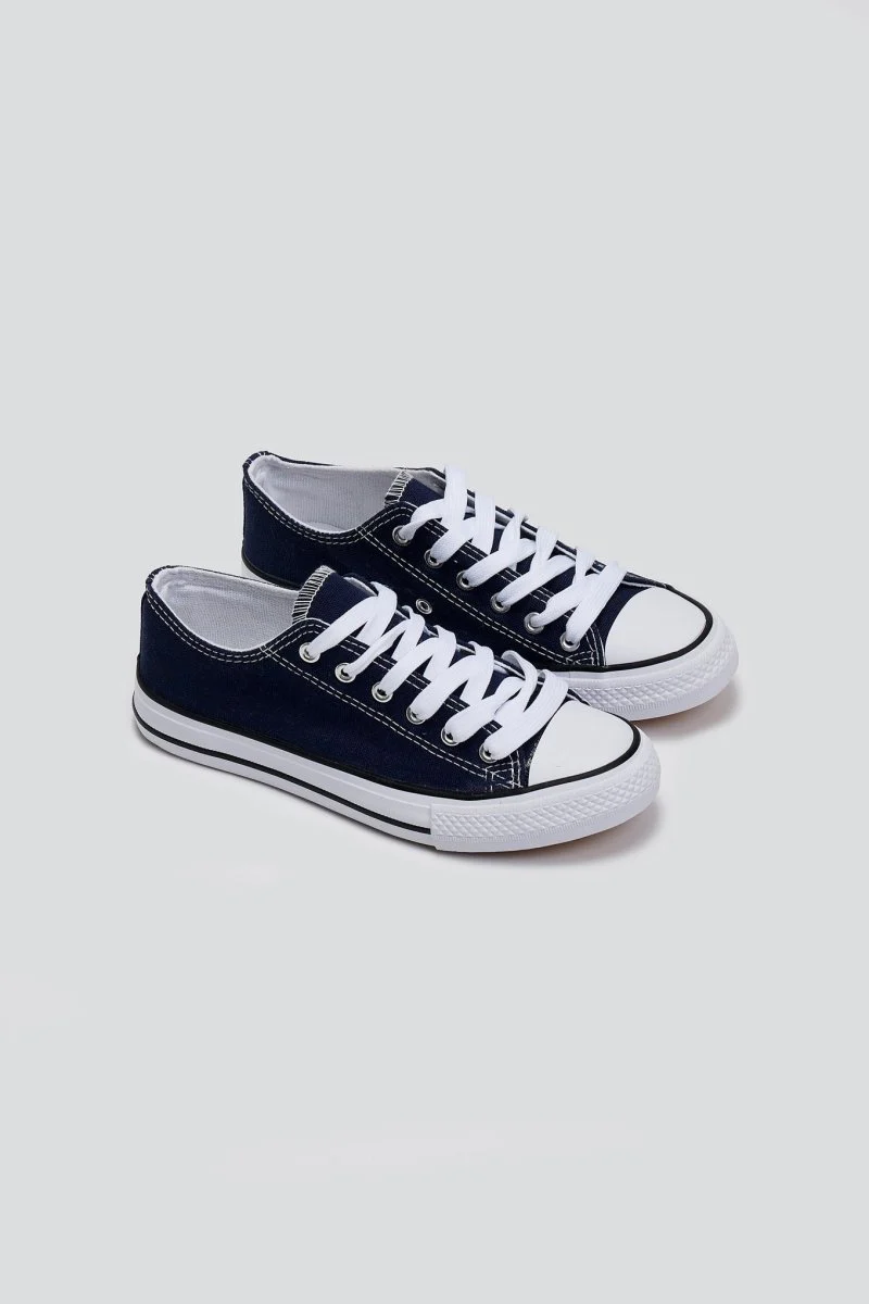 Πάνινα Sneakers - Μπλε σκούρο - Image 6