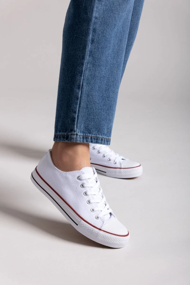 Πάνινα Sneakers - Λευκό - Image 5