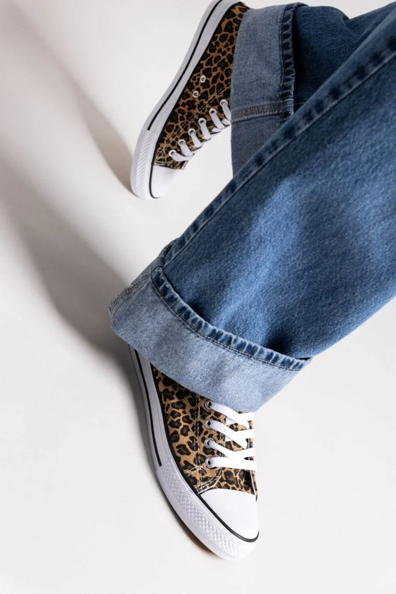 Πάνινα Sneakers - λεοπάρ - Image 2