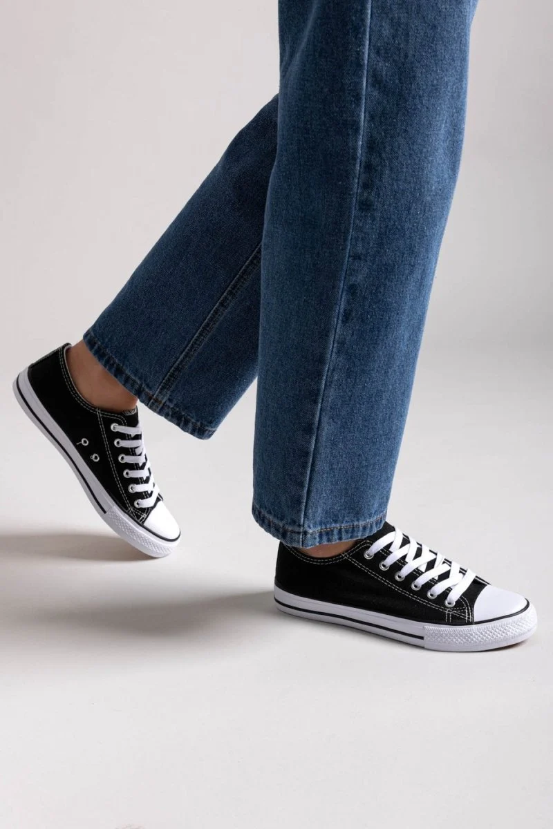 Πάνινα Sneakers - Μαύρο - Image 5