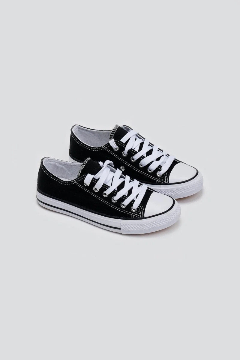 Πάνινα Sneakers - Μαύρο - Image 8