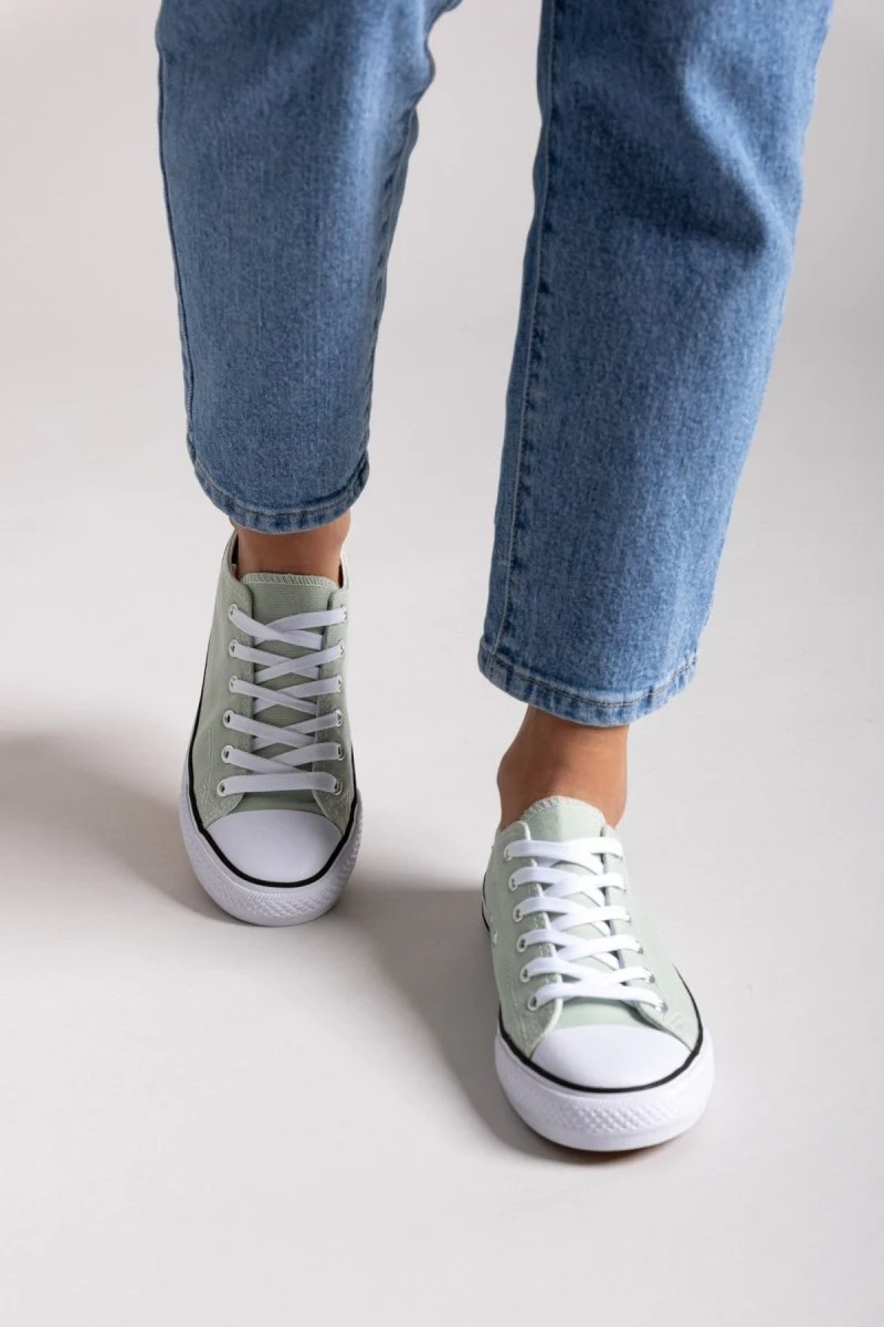 Πάνινα Sneakers - Μέντα - Image 2