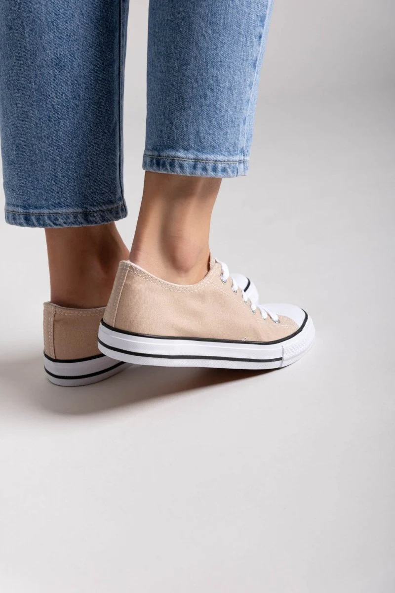 Πάνινα Sneakers - Τάουπε - Image 3