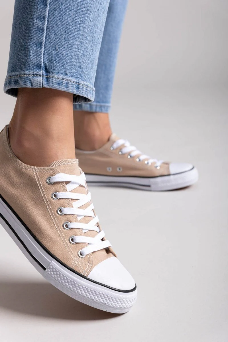 Πάνινα Sneakers - Τάουπε - Image 6