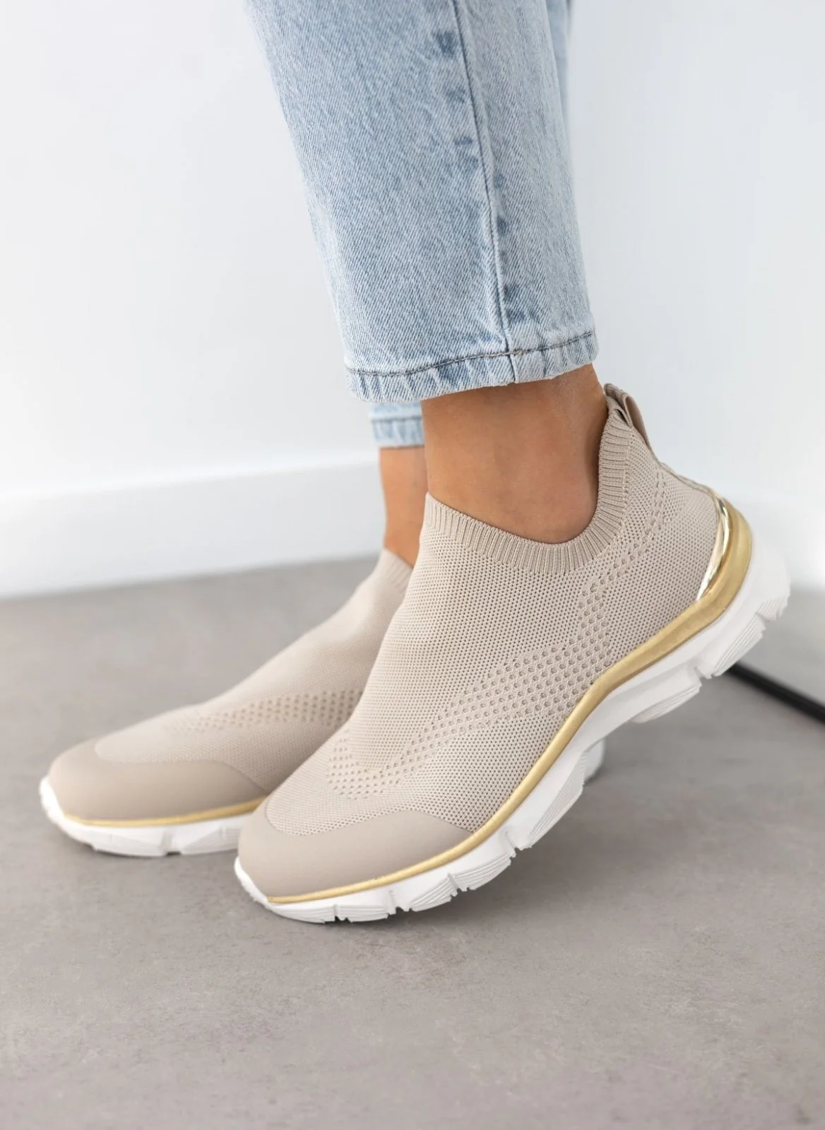 Slip On Sneakers - Μπεζ - Image 5