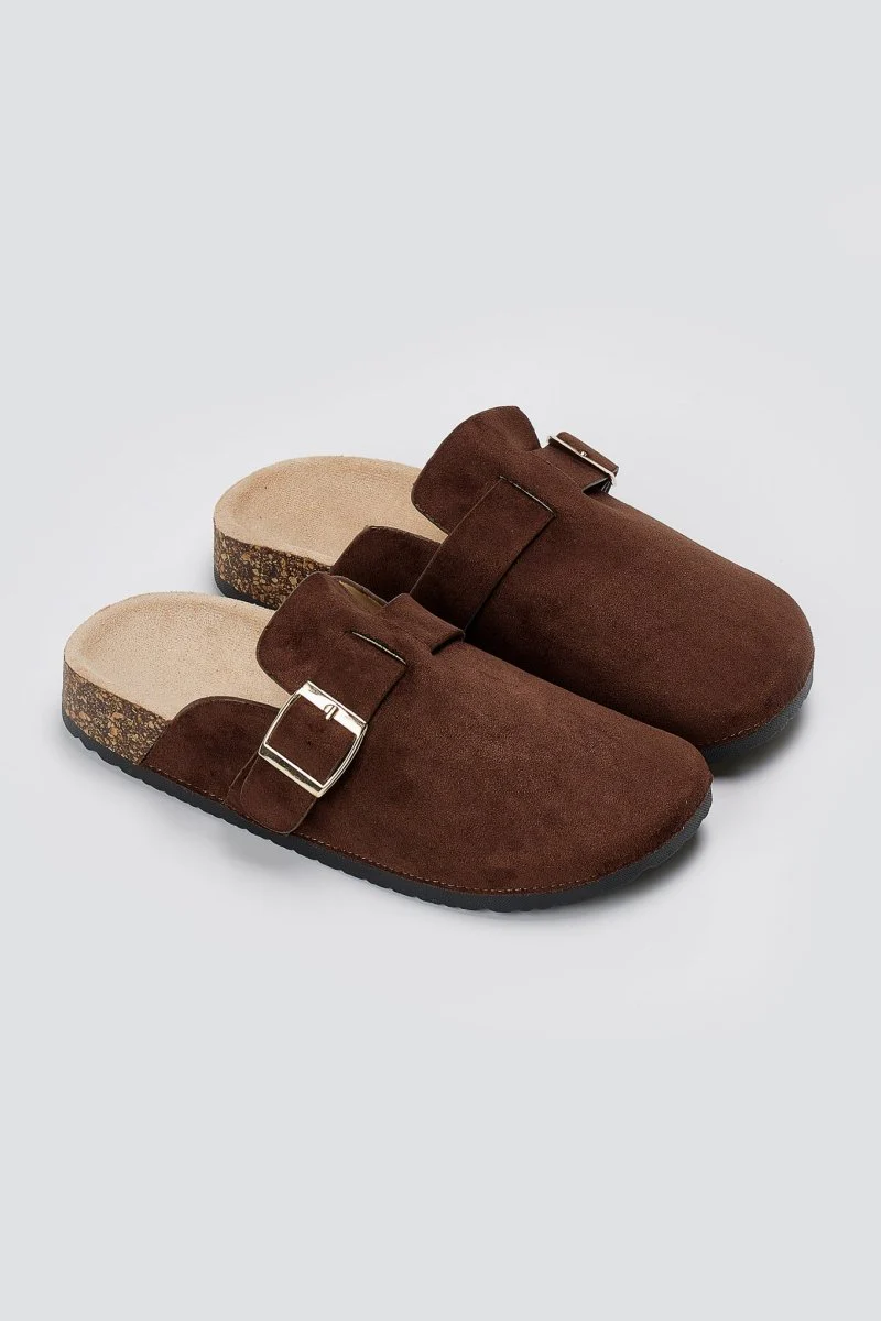 Σουέντ clogs - Καφέ σουέντ - Image 7