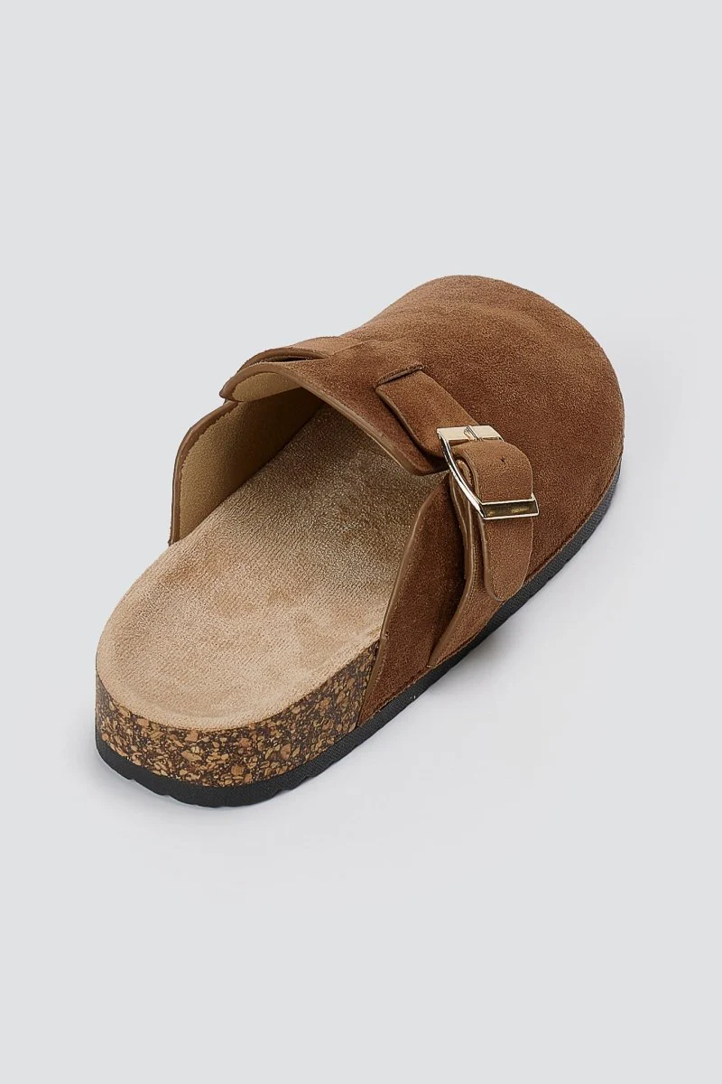 Σουέντ clogs - Καφέ Σουέντ - Image 3