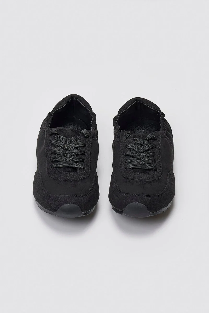 Σουέτ χαμηλά sneakers - μαύρο σουέτ - Image 6