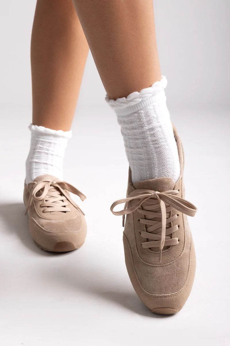 Σουέτ χαμηλά sneakers - ταμπά σουέτ - Image 6