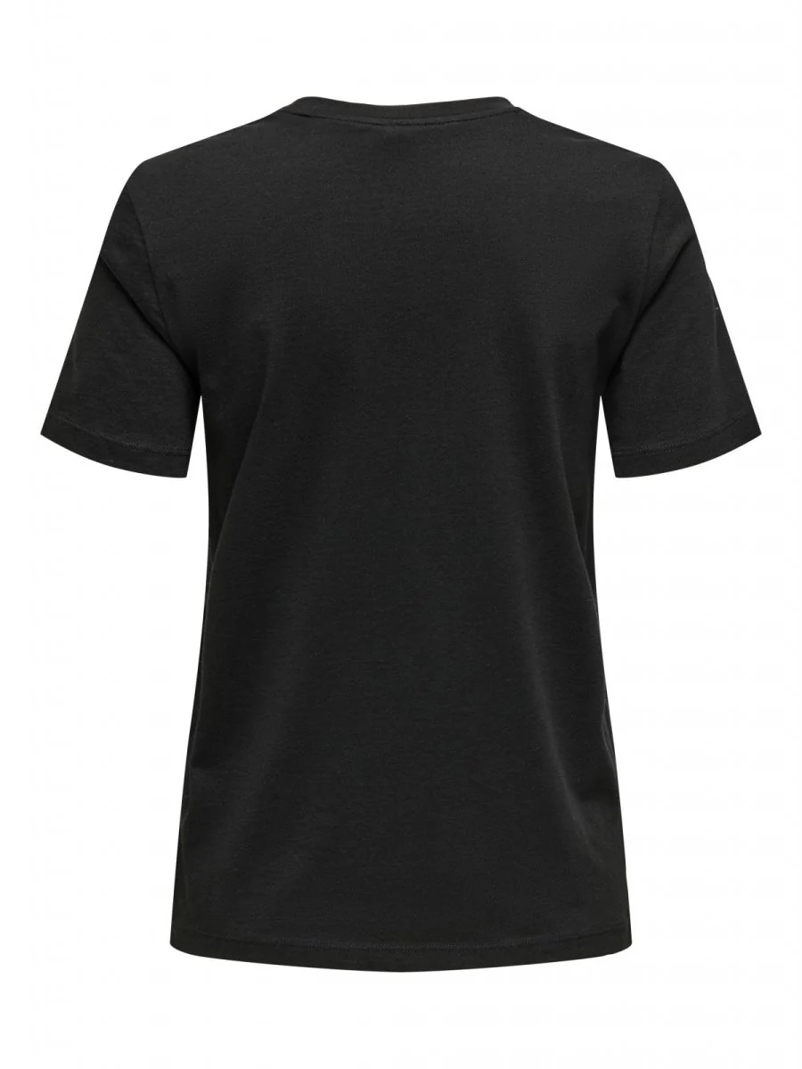 T-shirt με ανανά και παγιέτες - Μαύρο - Image 2