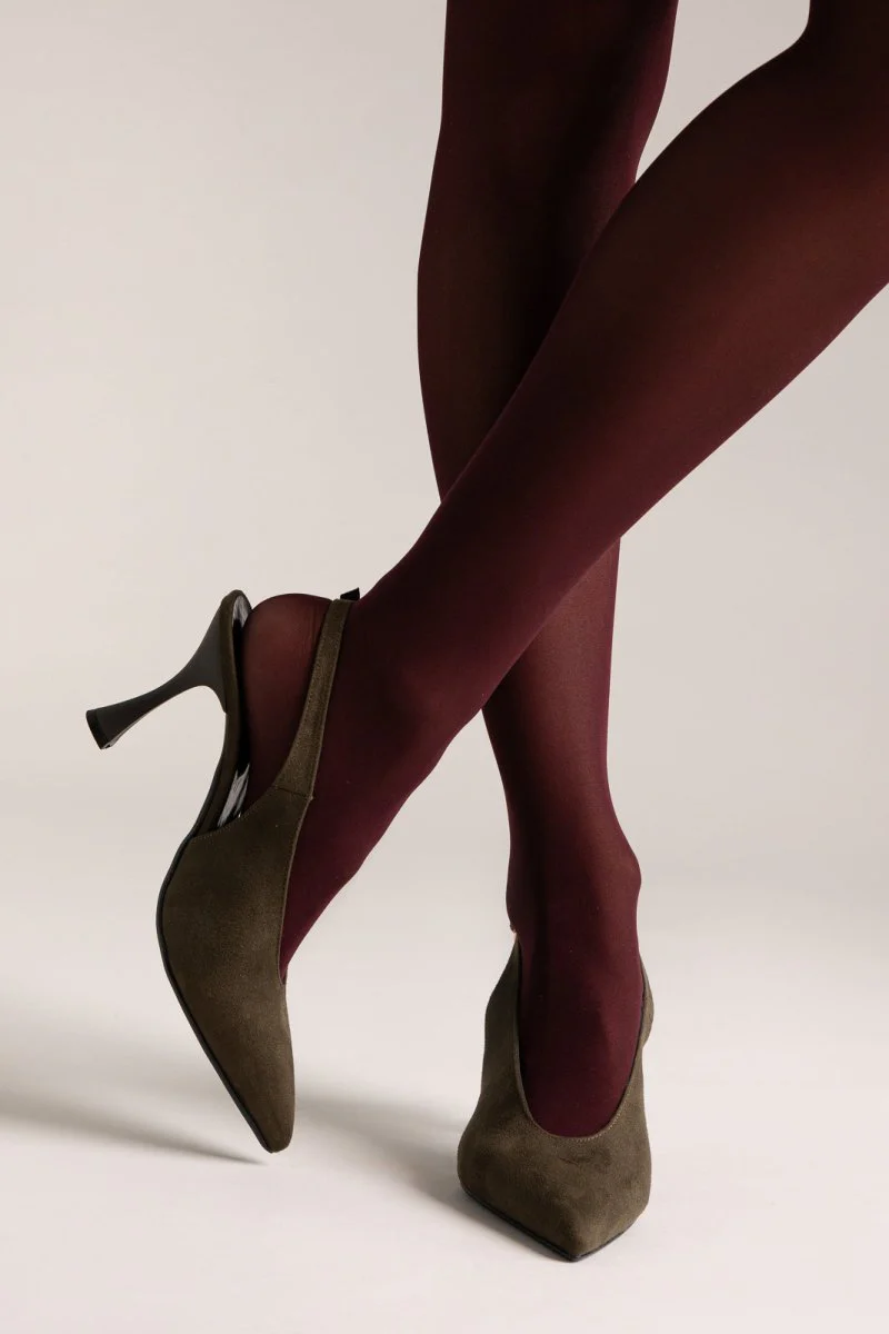 Γόβες slingback - Λαδί Σουέντ - Image 2