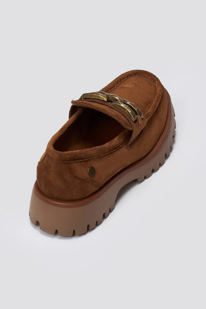 Suede Loafers - Κάμελ Σουέντ - Image 7