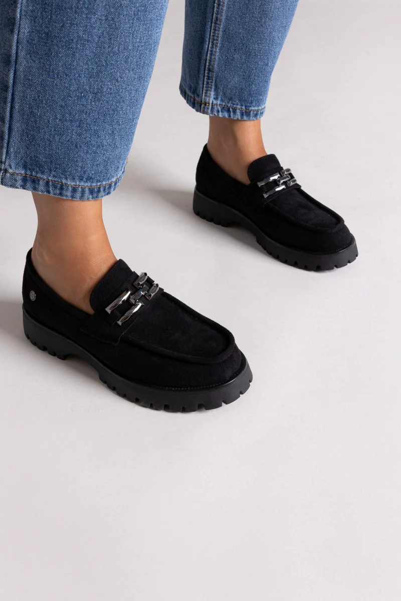 Suede Loafers - Μαύρο Σουέντ - Image 5